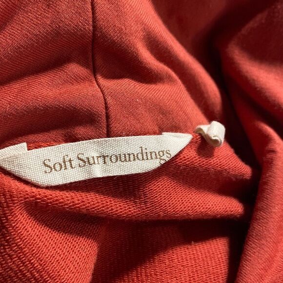 Soft Surroundings Valerie Pullover Cowl Neck Tunic Top Rust XS‎ - Picture 10 of 13